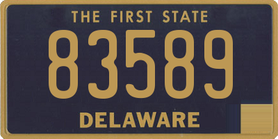 DE license plate 83589