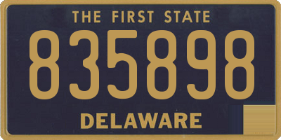 DE license plate 835898