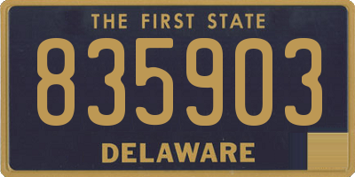 DE license plate 835903