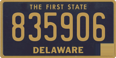 DE license plate 835906
