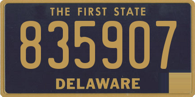 DE license plate 835907