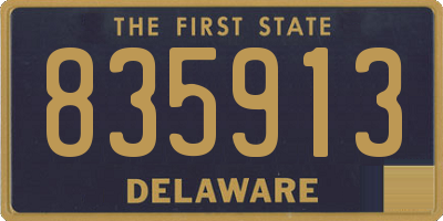 DE license plate 835913