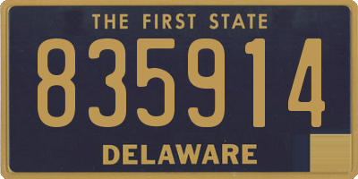 DE license plate 835914