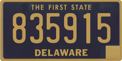 DE license plate 835915