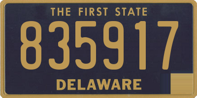 DE license plate 835917