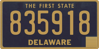 DE license plate 835918
