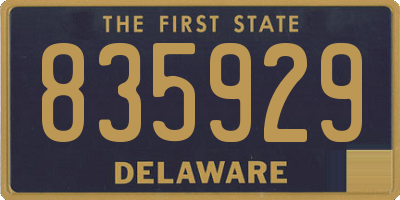 DE license plate 835929