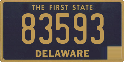 DE license plate 83593