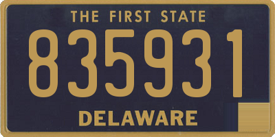 DE license plate 835931