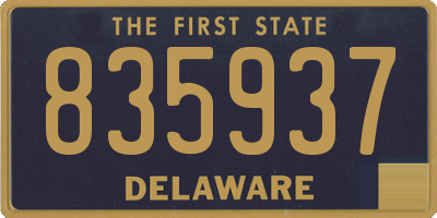 DE license plate 835937