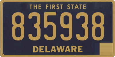 DE license plate 835938