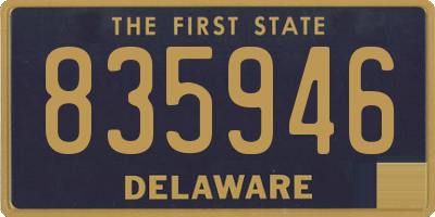 DE license plate 835946