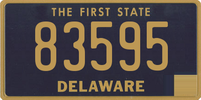 DE license plate 83595