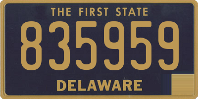 DE license plate 835959