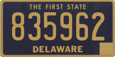 DE license plate 835962