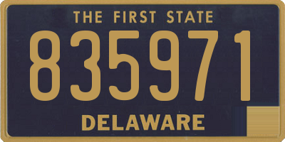 DE license plate 835971