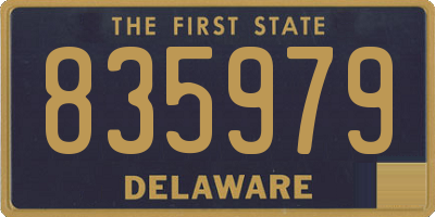 DE license plate 835979