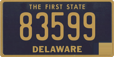 DE license plate 83599
