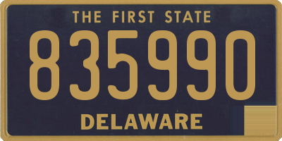 DE license plate 835990