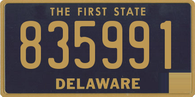 DE license plate 835991