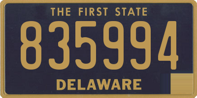 DE license plate 835994