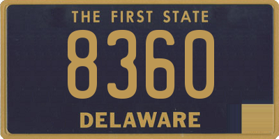 DE license plate 8360