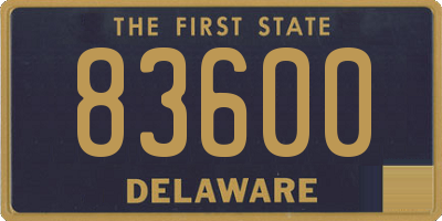 DE license plate 83600