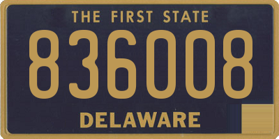 DE license plate 836008