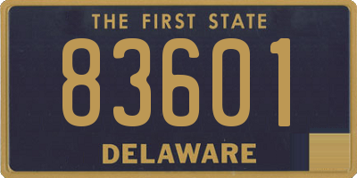 DE license plate 83601