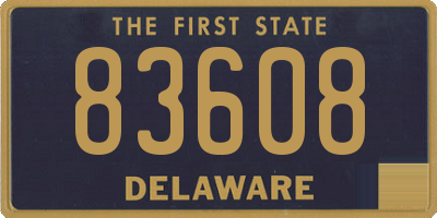DE license plate 83608