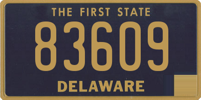 DE license plate 83609