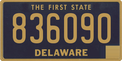 DE license plate 836090
