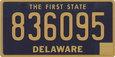 DE license plate 836095