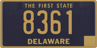 DE license plate 8361