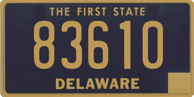 DE license plate 83610