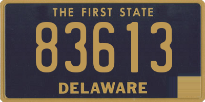 DE license plate 83613