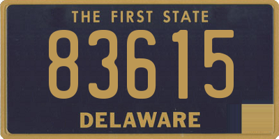 DE license plate 83615