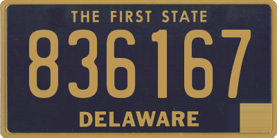 DE license plate 836167