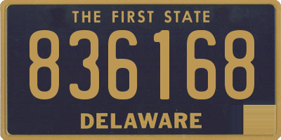 DE license plate 836168