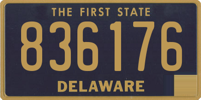 DE license plate 836176