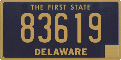 DE license plate 83619