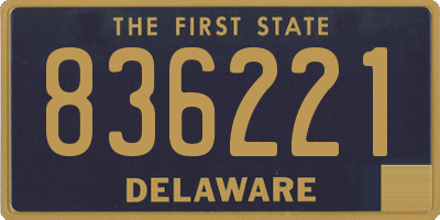 DE license plate 836221