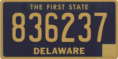 DE license plate 836237