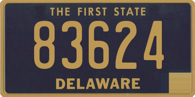 DE license plate 83624