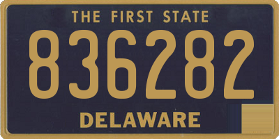 DE license plate 836282