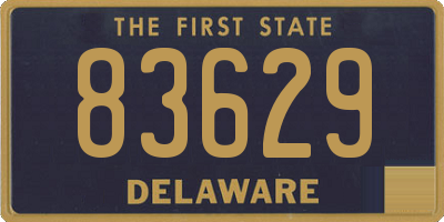 DE license plate 83629
