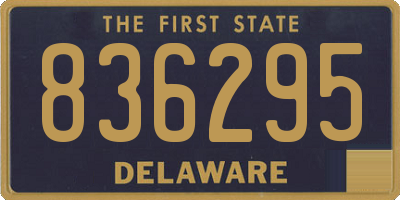 DE license plate 836295