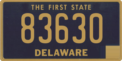 DE license plate 83630