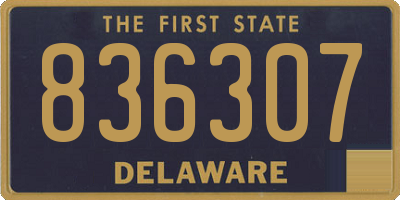 DE license plate 836307