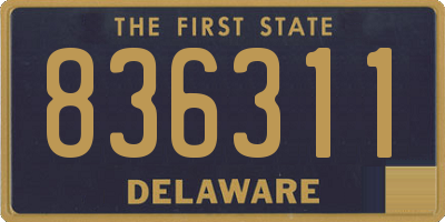 DE license plate 836311